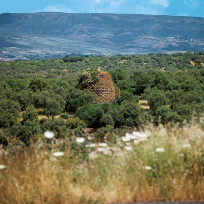 Itálie, region Sardinie, provincie Oristano, Nuraghe Crabia od William M. Timlin