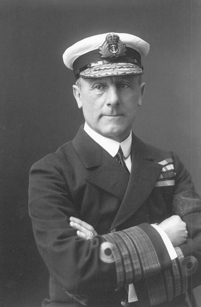 John Rushworth Jellicoe (černobílá fotografie) od Unbekannt