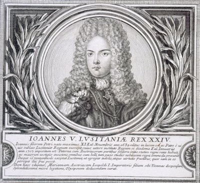 Jan V. Portugalský (litho) od Unbekannt