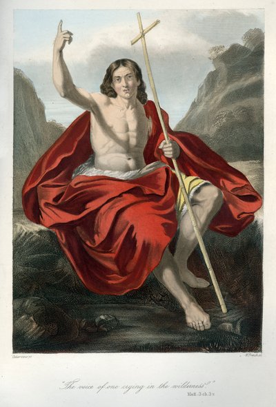 Kázání Jana Křtitele - Bible, Nový zákon od Unbekannter Künstler