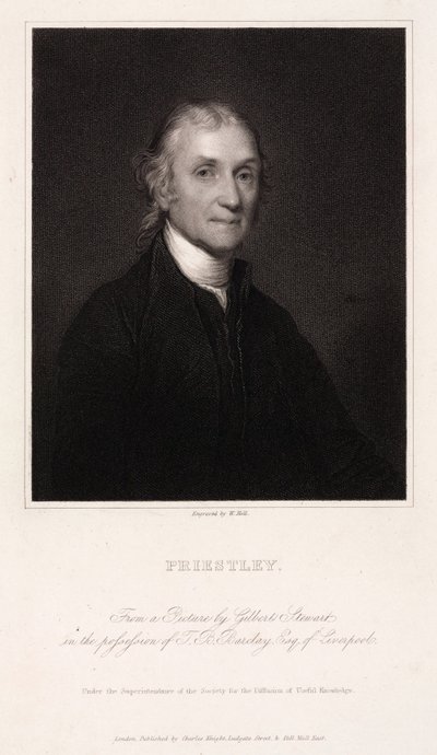 Joseph Priestley , anglicko-americký teolog a chemik, c 1800 od Unbekannt