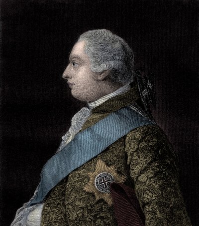 Král Jiří III. od Unbekannter Künstler