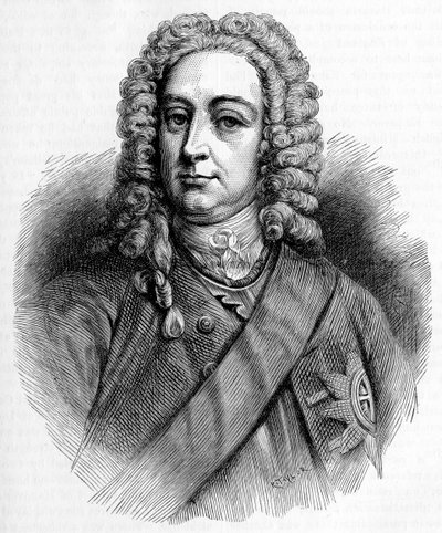 Král Jiří II - portrét od Unbekannter Künstler