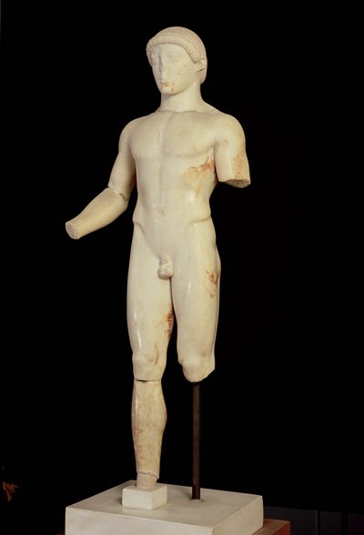 Kouros: jednonohý chlapec (pohled zepředu – viz také 66079) od Unbekannt