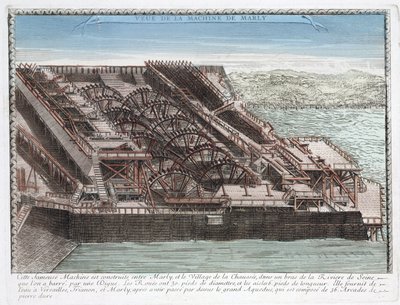 La machine de Marly de Rennequin qui servait a pomper et conduire les eaux de la Seine and Versailles par l
