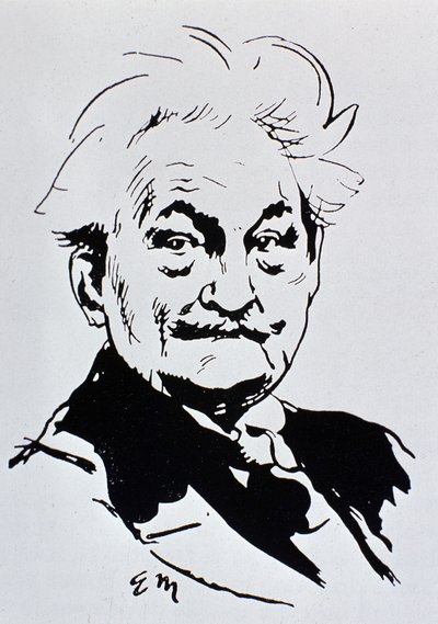 Leoš Janáček (ink on paper) od Unbekannt