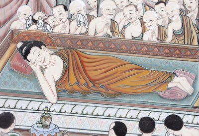 Život Buddhy Po 45 letech výuky dharmy přešel Buddha do Parinirvany, Soulu, Coree du Sud od Unbekannt