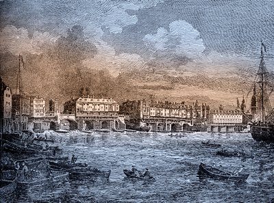 London Bridge, Londýn od Unbekannter Künstler