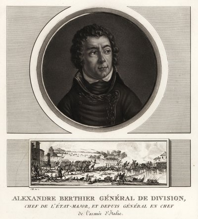 Louis-Alexandre Berthier, princ z Wagramu, vrchní generál italské armády od Unbekannt