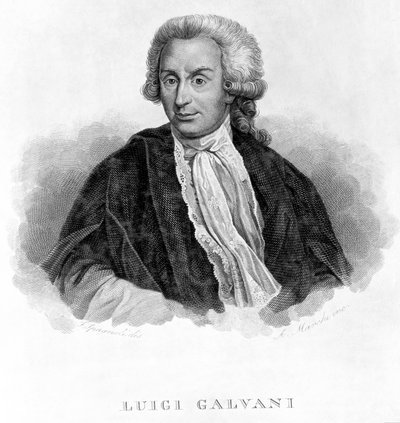 Luigi Galvani, italský fyziolog, c 1770 od Unbekannt