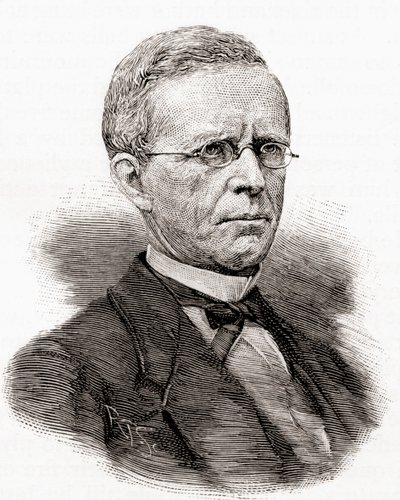 Lyman Trumbull, z The Century Magazine, publikoval 1887 (rytina) od Unbekannter Künstler