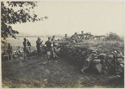 Kulometníci manévrů, kolem roku 1911 (čb foto) od Unbekannt
