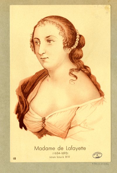 Madame de Lafayette od Unbekannter Künstler