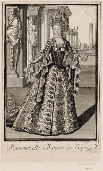 Mademoiselle Maupin v opeře od Unbekannter Künstler