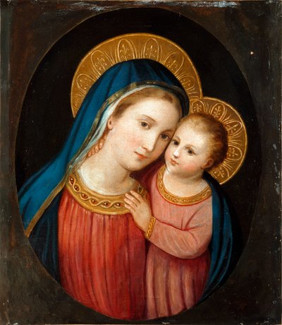 Anonymní obraz Madony dobré rady Torre del Greco, kostel Madonna del Buon Consiglio od Unbekannter Künstler