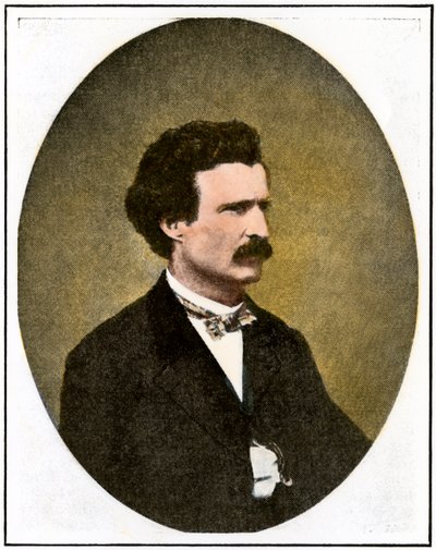 Mark Twain (1835-1910) jako reportér ve Virginia City v Nevadě: Teritoriální podnik od Unbekannter Künstler