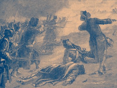 Montgomeryho útok na Dolní město v Quebecu od Unbekannter Künstler