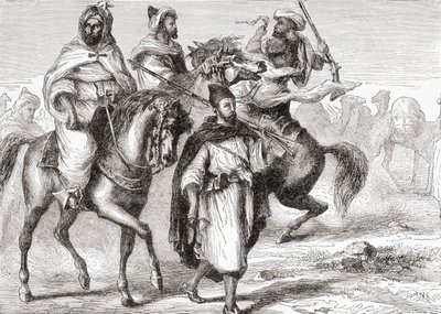 Maurové v 19. století, z „Afriky“ od Keitha Johnstona, publikováno 1884 od Unknown