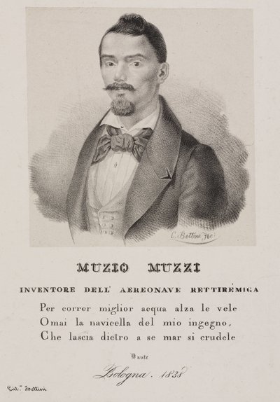 Muzio Muzzi , italský balonista od Unbekannt