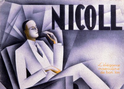 Nicoll, pánská elegance v dobrém vkusu, cca 1930 (tisk) od Unbekannter Künstler