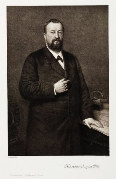 Nikolaus August Otto, německý inženýr, c 1870s od Unbekannt