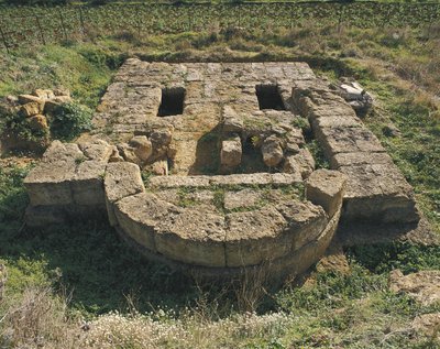 Staré ruiny baziliky, Valley Of The Temples, Agrigento, Sicílie, Itálie od Benjamin Baud