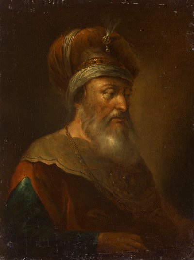 Orientale s turbanem od Unbekannter Künstler