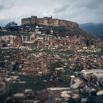 Osmanský hrad Ayasuluk, Selcuk, provincie Izmir, Turecko od Benjamin Baud