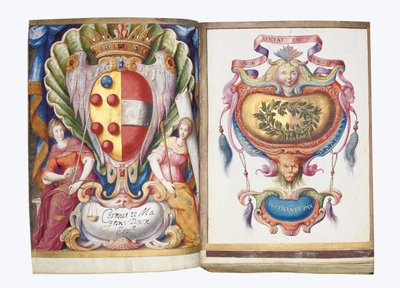 Stránky z alba Amicorum Philippa Hainhofera, 1596-1633 od Unbekannt