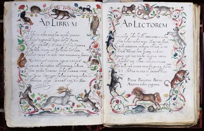 Stránky z alba Amicorum Philippa Hainhofera, 1596-1633 od Unbekannt