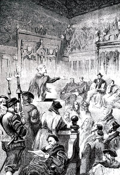 Paracelsus obhajuje svůj případ. od Unbekannt