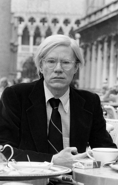 Pop-artový umělec ANDY WARHOL v Benátkách 1977 od Unbekannt