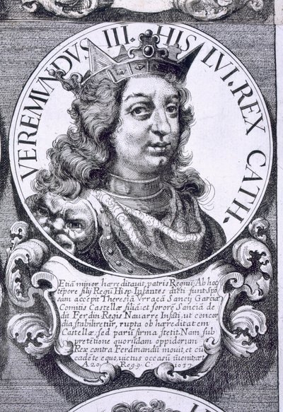 Portrét Bermuda III z Leonu (litho) od Unbekannt