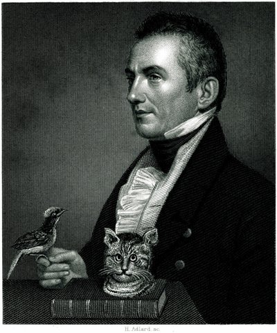 Portrét Charlese Watertona (1782 - 1865), anglického přírodovědce a cestovatele, na rytině z 19. století. od Unbekannter Künstler
