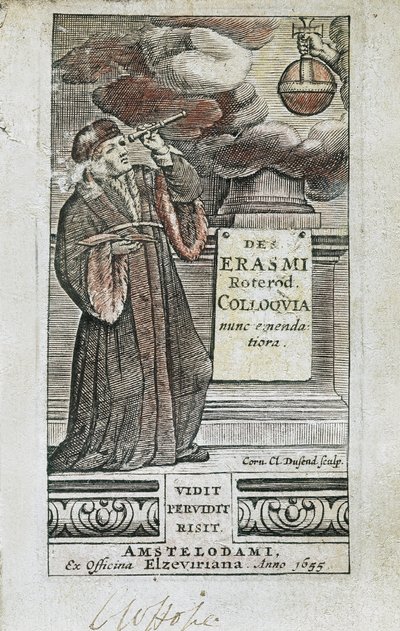 Erasmův portrét na titulní straně časopisu 