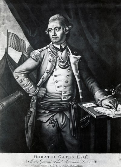 Portrét Horatio Gates (rytina) od Unbekannt