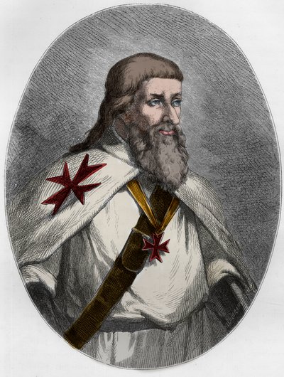 Portrét Jamese z Molay od Unbekannt