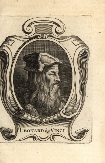 Portrét Leonarda da Vinciho, italského renesančního umělce. od Unbekannter Künstler