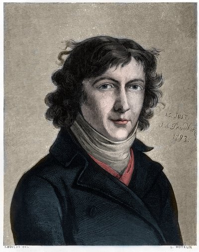 Portrét Louise de Saint-Just od Unbekannt