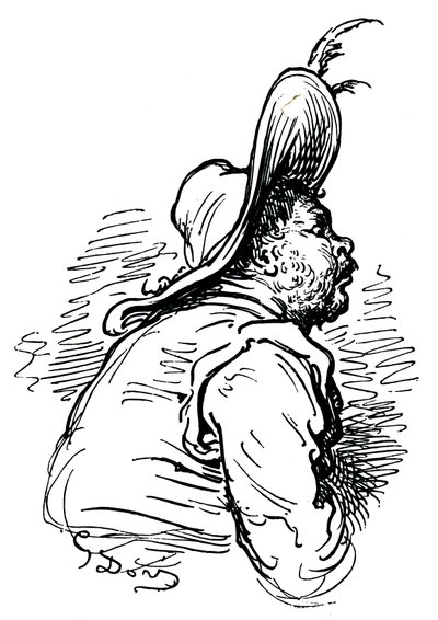 Portrét Sancho Panzy od Unbekannter Künstler