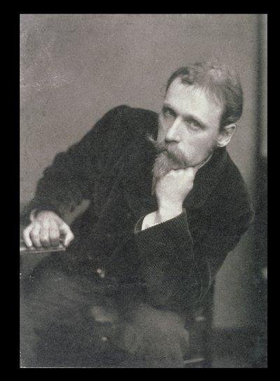 Portrétní fotografie Waltera Cranea (1845-1915) od Fredericka Hollyera (1837-1933) 1886 (černobílá fotografie) od Unbekannt