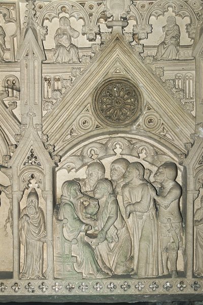 Portugalsko – Alcobaça. Hrobka Ines de Castro v klášteře Santa Maria od Benjamin Baud