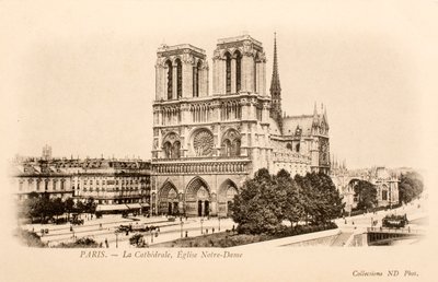 Pohlednice / Notre Dame / Paříž / Seina / Ile de France / Francie od William M. Timlin