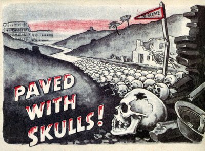 Propaganda. do Říma. Dlážděné lebkami. 1940 od Unbekannt