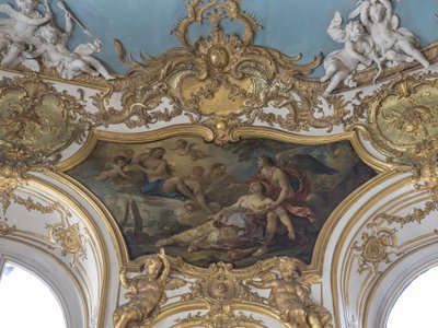 Psychika je v přítomnosti Venuše defektní. Obraz Charles Joseph Natoire (1700-1777) od Unbekannt