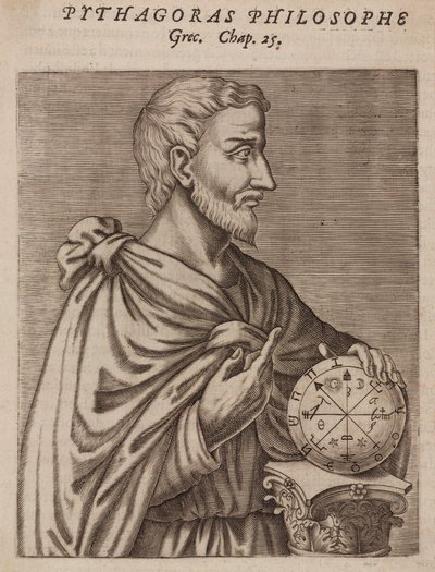 Pythagoras, řecký filozof a matematik, 6. století před naším letopočtem od Unbekannt