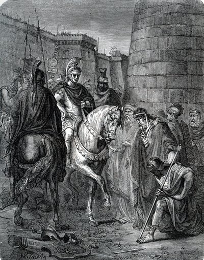 Quintus Caecilius Metellus Macedonicus (210-116 př. n. l.) v Řecku po bitvě u Scarpheie proti Acheenům v roce 147 př. n. l. (Metellus v Řecku poté, co porazil Critolaose z Megalopole v bitvě u Scarpheie). od Unbekannter Künstler