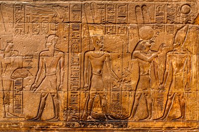 Úleva, nový život je vdechnut do faraona, Luxorský chrám, Théby, Egypt, Afrika (foto) od Unbekannter Künstler