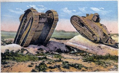 Tanky Renault, asi 1910 (pohlednice) od Unbekannter Künstler
