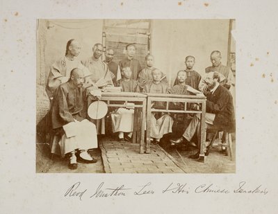 Reverend Johnathan Lees a jeho učitelé čínštiny (foto) od Unbekannter Künstler